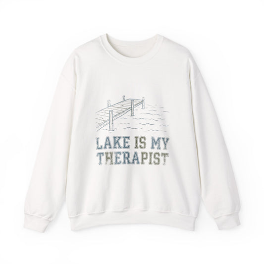 Emotional Support Lake - Lake Therapist Crewneck