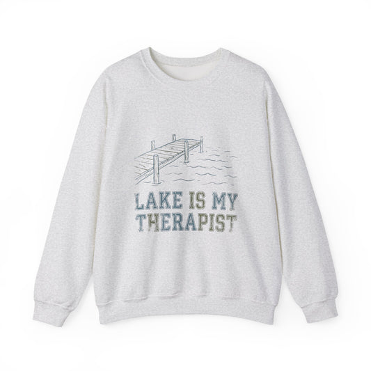 Emotional Support Lake - Lake Therapist Crewneck